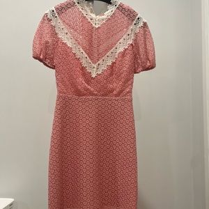 Sandro Mini lace dress Pink size XS-0- (Sandro size 1)
